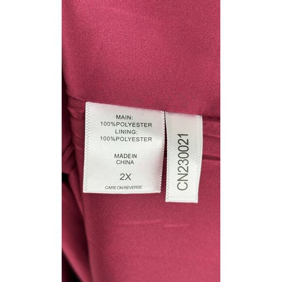 New York & Company Sleeveless Striped Jacquard A-Line Dress Womens Plus Size 2X - Picture 8 of 10